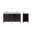 Meuble-lavabo double 67 po avec plateau Flynt-90865155-90865156
