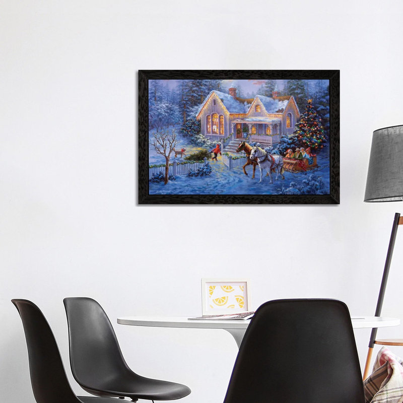 Welcome Home by Nicky Boehme - Print on Canvas, 152.5 cm H x 101.5 cm W, Black Framed