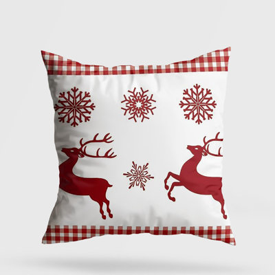 Premium Washable Cushion, 17.0 x 17.0 Inches, 50% Cotton / 50% Polyester, Silicone Filling, Concealed Zip | Soft, Comfortable & Ironable | Perfect for Home Decor, Living Room & Bedroom Accents