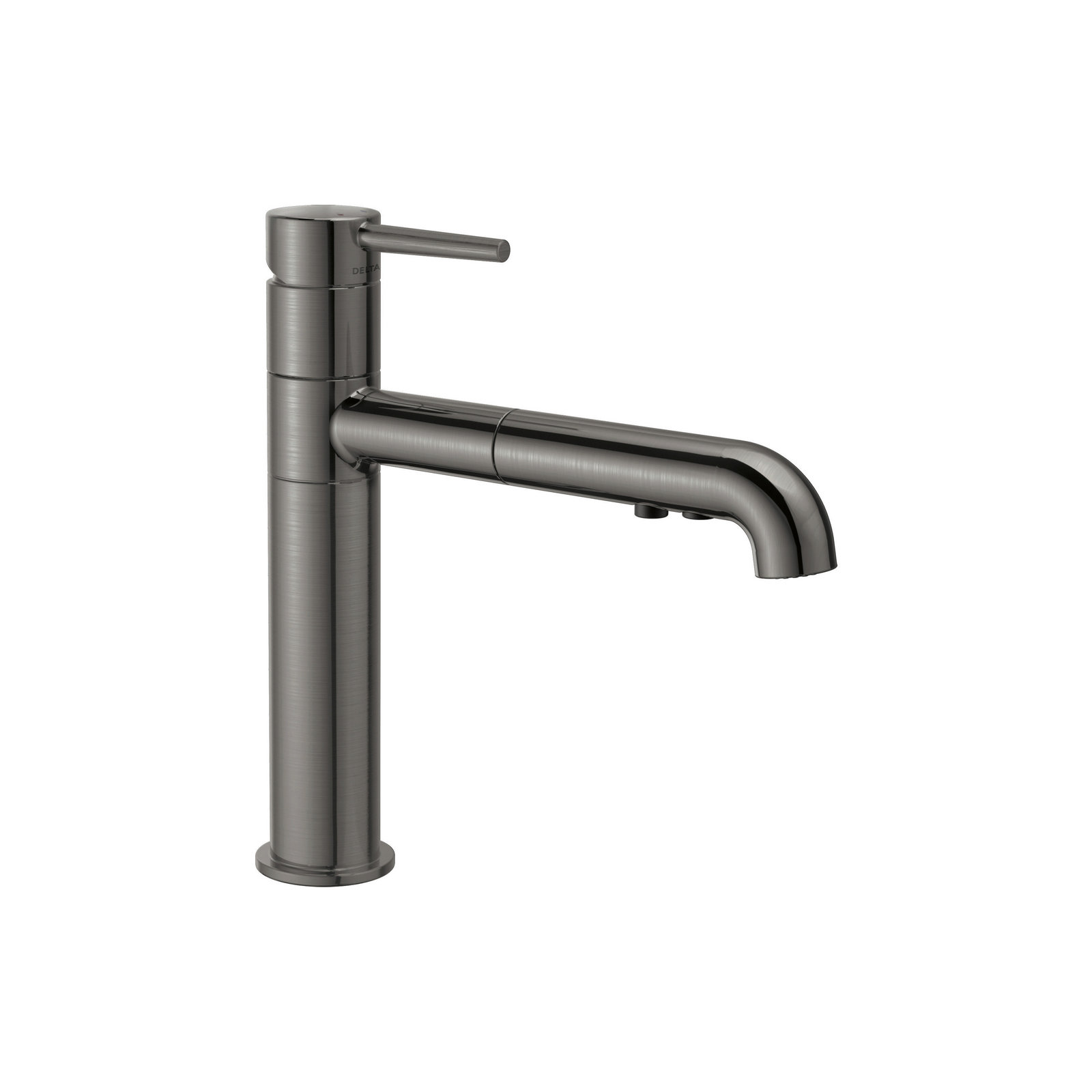 Trinsic Pull Out Sprayer Kitchen Sink Faucet, Single Handle Kitchen Faucet, Black Stainless