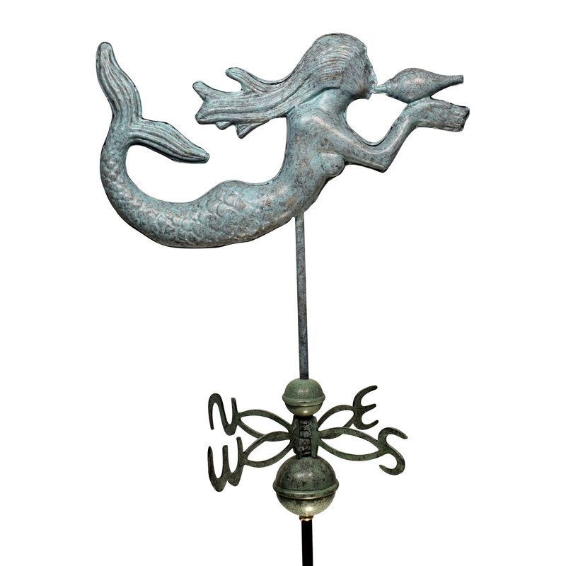 Girouette sirène, Vert-de-gris