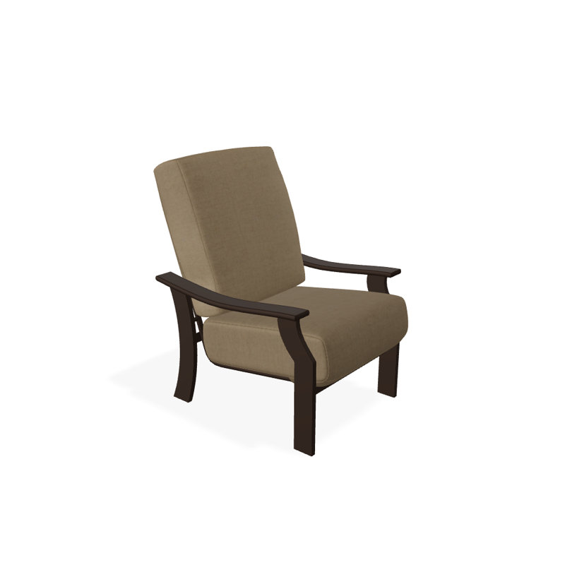St. Catherine Outdoor Lounge Chair, Wren, Textured Kona