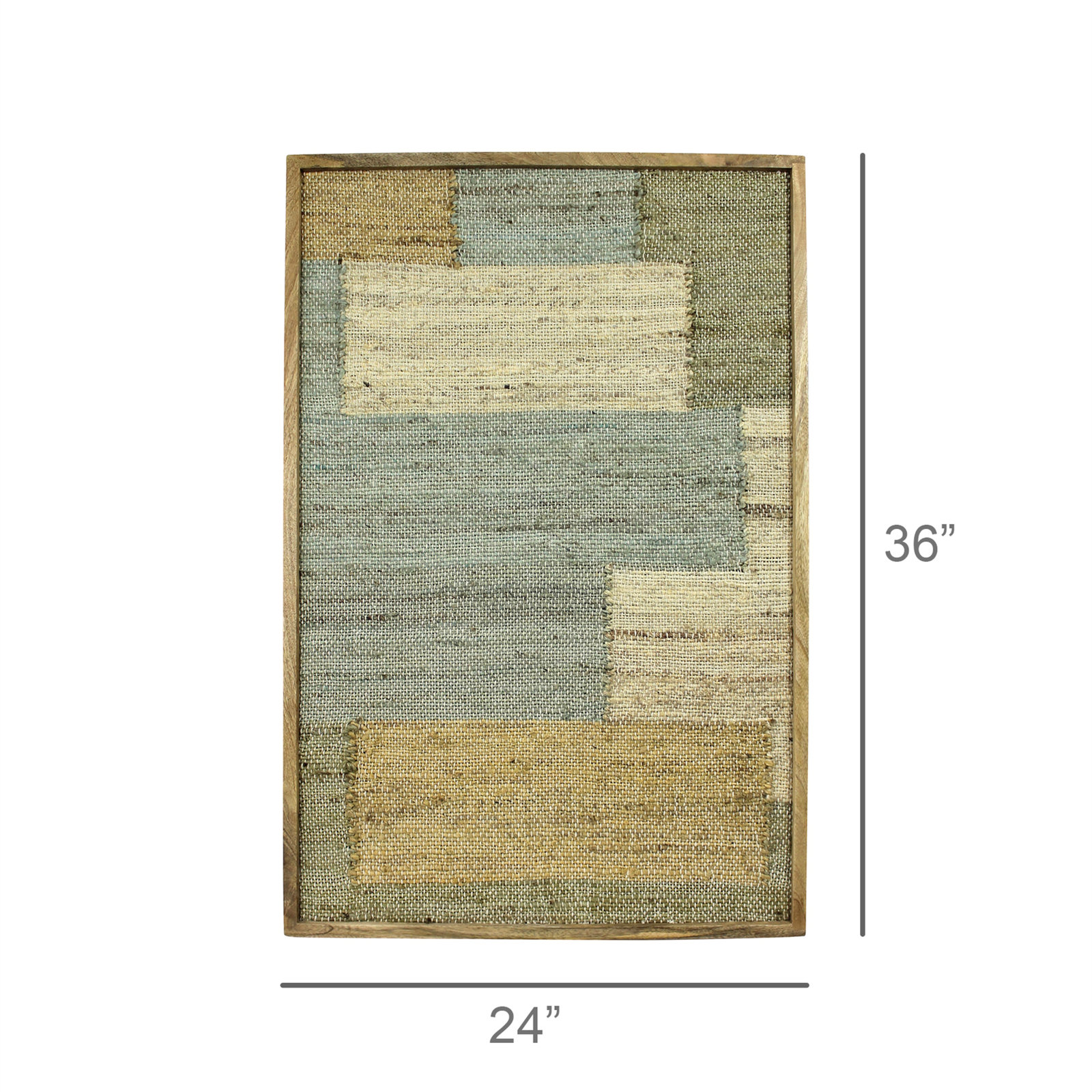 Seaglass Rectangles Woven Wall Art