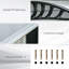 Dakota Fields 200cm W x 96cm D Plastic Cover Retractable Door / Window Awning
