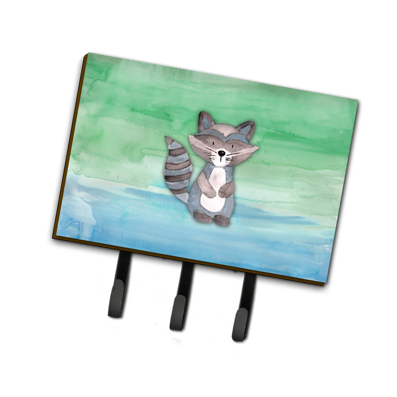 Garde-raton laveur ou porte-clé aquarelle
