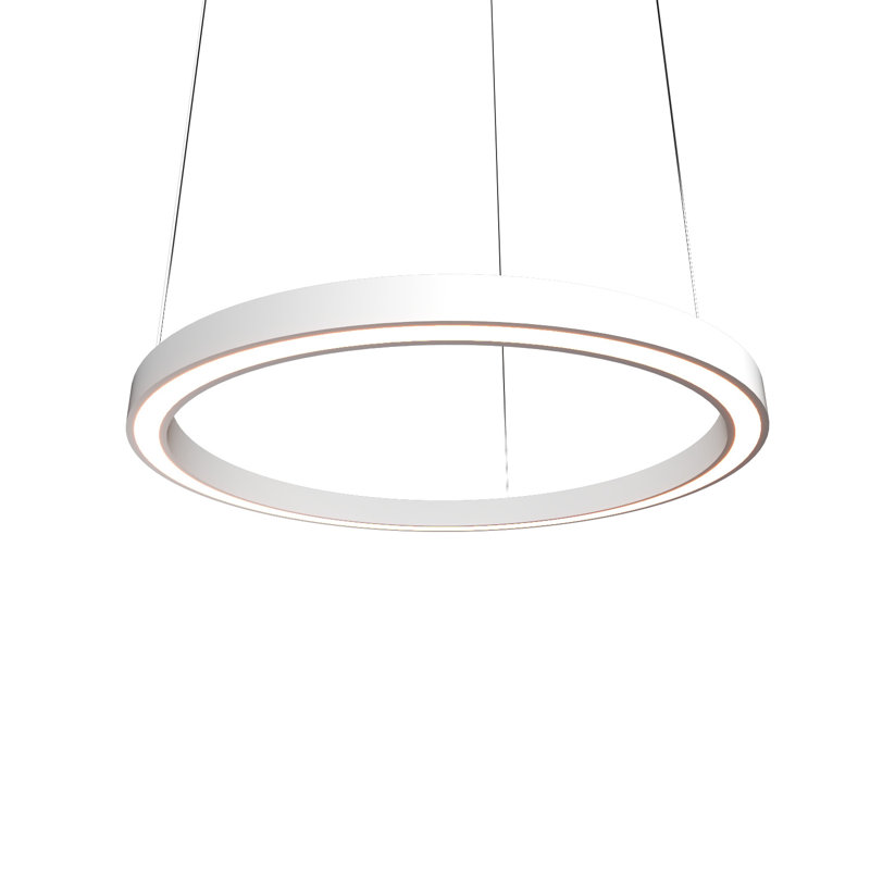 1 - Light Chandelier, Louro Freijó, 1.56" H x 31.2" W x 31.2" D