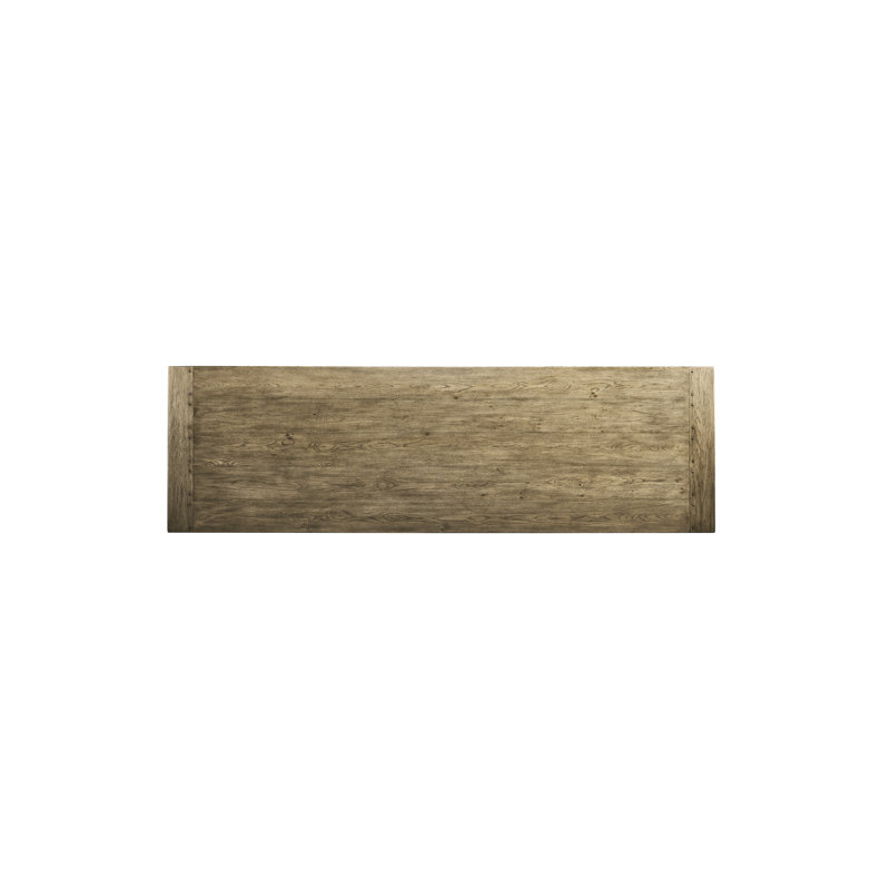 Sidereal Solid Oak Dining Table, Stripped Brown Chestnut