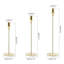 6 Piece Metal Tabletop Candlestick Set