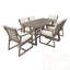 Ensemble repas d'extérieur 7 pièces avec 6 fauteuils-2007507684