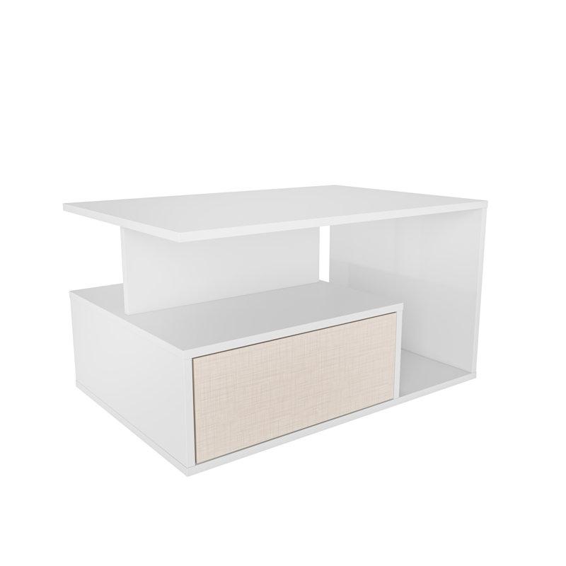Moyock 90cm W Coffee Table, White