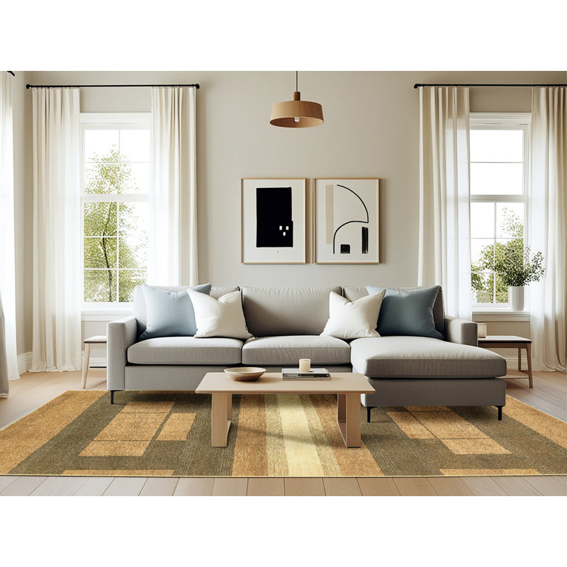 Tapis abstrait moderne 358, Rectangle 6 pi x 9 pi