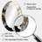 Gold And Grey Fluid Fusion IV - Gold Oval Wall Mirror Decor-896875922