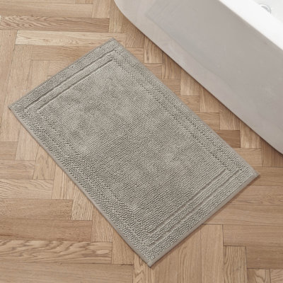  Luxe Looped Textured Cotton Bath Rug