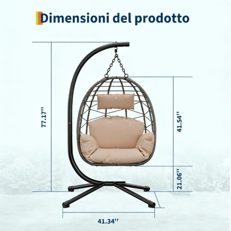 Hammock Chair Stand, Beige