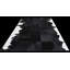 Tapis noir / blanc abstrait en cuir de vache intérieur / extérieur-1567959730