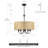 Roelke 5 - Light Dimmable Drum Chandelier