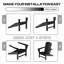 Chaise Adirondack pour l'extérieur Hdpe (ensemble de 6)-2075308656