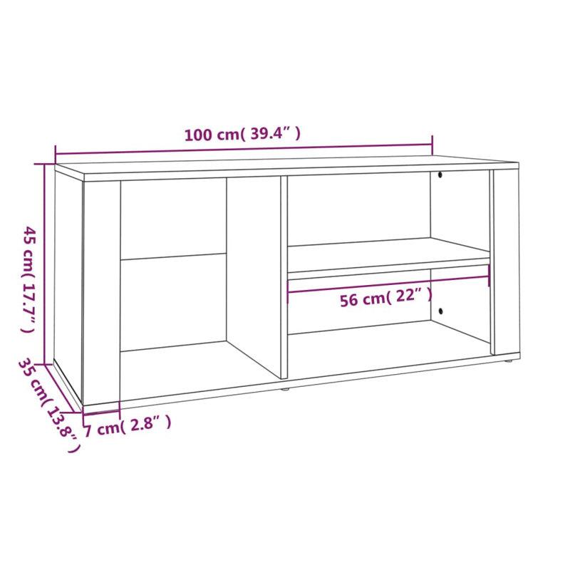 5 Pair Shoe Rack, Sonoma Oak