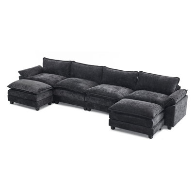 Latitude Run® 4-Seat Sectionals With 2 Ottoman