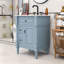 Meuble-lavabo autoportant avec lavabo, rangement réglable-1270076075