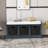 Storage Bench With Removable Classic Rattan Basket, Entryway Bench With Removable Cushion-447270207