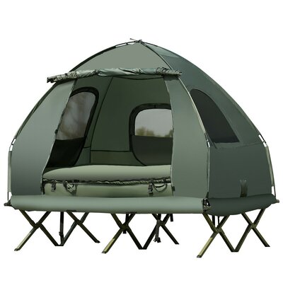 FRESCOLY Outdoor Camping Tent with Sleeping Bag And Air Mattress ...