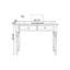 Bureau rectangulaire en bois massif brun noisette-1332112341