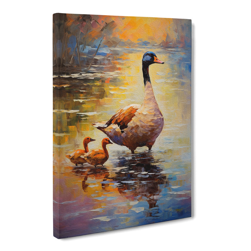 Goose Impressionism No.3 - No Frame Print, 76cm H x 50cm W x 3cm D