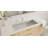 Badeloft 39.4" x 16.7" Stone Resin Undermount Bathroom Sink UB-05-XL-GGRY in Glossy Gray-138193095