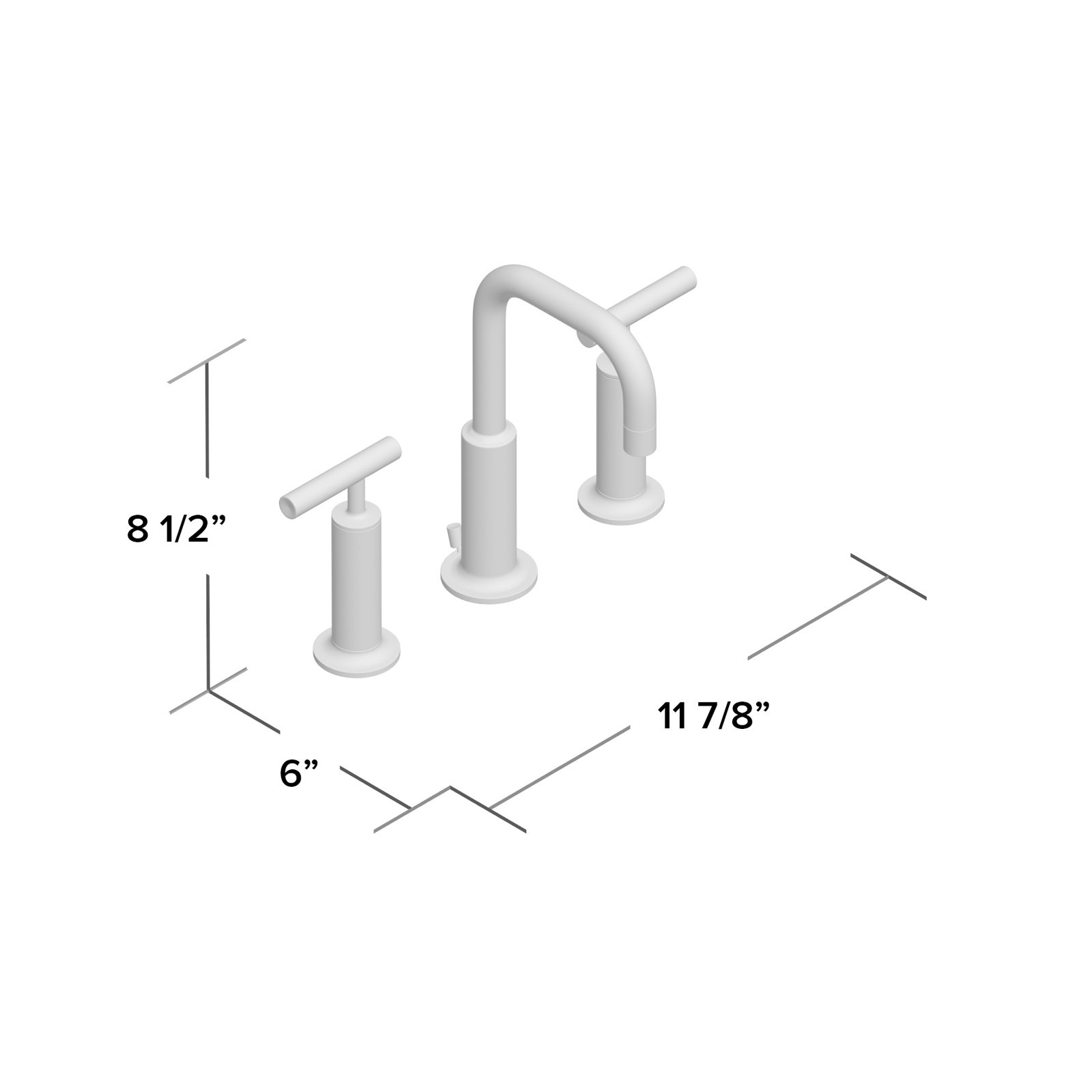 Purist Widespread Faucet with Drain Assembly, Vibrant Brushed Bronze