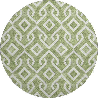 Premium Machine Washable Cerrito Green Rug