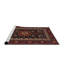 Tapis oriental multicolore tissé à la machine Oriental-593881975