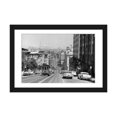 «1950s-1960s Cable Car in San Francisco California USA», reproduction de photo sur toile tendue