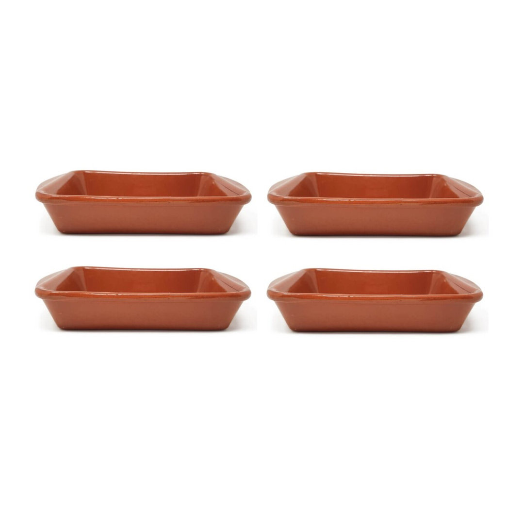 Verano Spanish Ceramics Verano El - Toro Rectangle Earthenware 4 Piece Baker Bakeware Set
