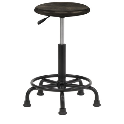 Craine Adjustable Height Industrial Stool with Footrest