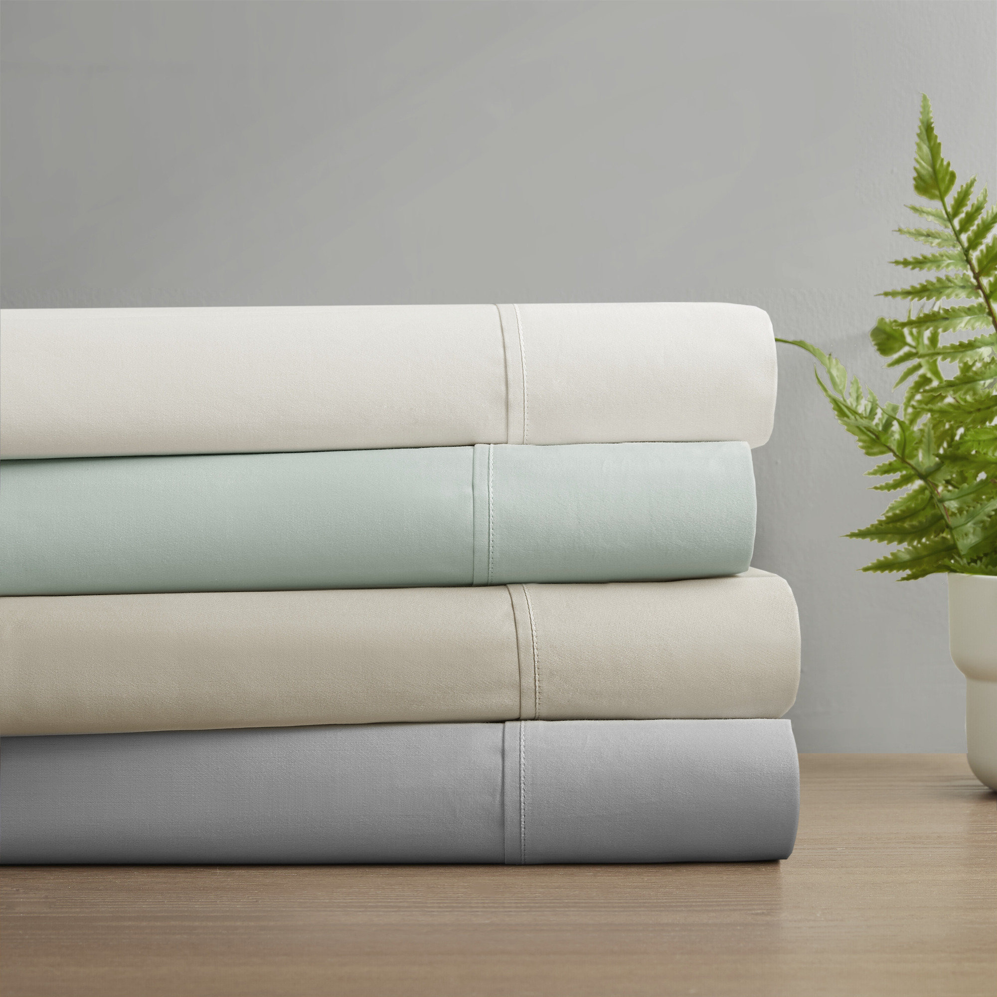 Madison Park Farwell 300 Thread Count Cotton Deep Pocket Sheet Set ...