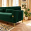 Canapé 3 places en velours Emerald Green