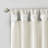 Twist Tab Lined Window Curtain Panel Pair