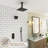 Rainfall Symphony Dual Shower Head Pressure-Balanced Complete Shower System with Digital Display-92580048