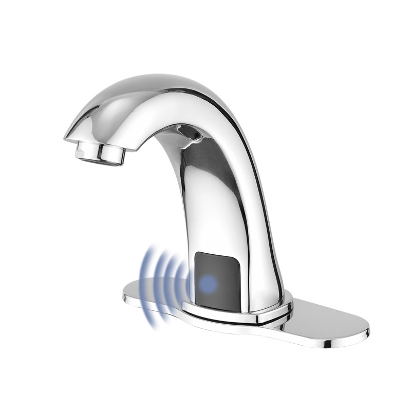 Touchless Bathroom Faucet With Temperature Control – Chrome Finish, Motion Sensor, Zinc Alloy & Brass Construction