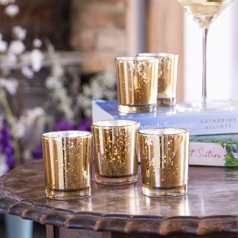 Unscented Tealight Candle, Gold