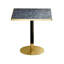Table bistro de 31,5 pouces avec plateau en faux marbre Squard Modern-1626257413