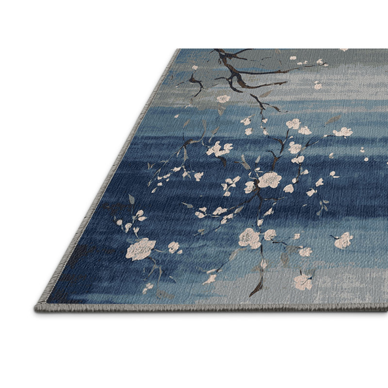 Tapis gris lavable à la machine, Carré 4 pi