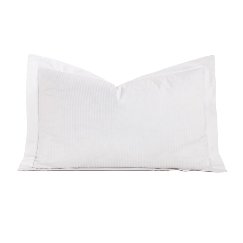 Emilio 100% Cotton Pillow Sham, White, King