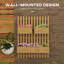 Brexlee Wall-mounted Wooden Garden Planters with Trellis, Carbonised