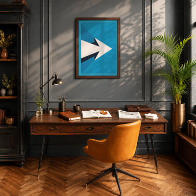 Arrow in Motion Geometric - Framed Print