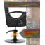  Fauteuil de salon pivotant surdimensionné à 360 degrés, fauteuil de coiffeur inclinable robuste à pompe hydraulique-498236475