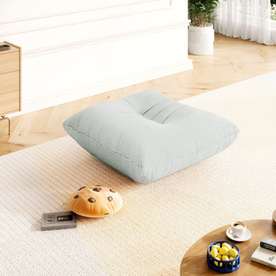 Compression Ottoman - Armless Lazy Sofa Bean Bag Sofa Floor Chair For Living Room Bedroom, Corduroy, Green