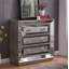 Solid Wood 90 cm W Chest of 3 Drawers