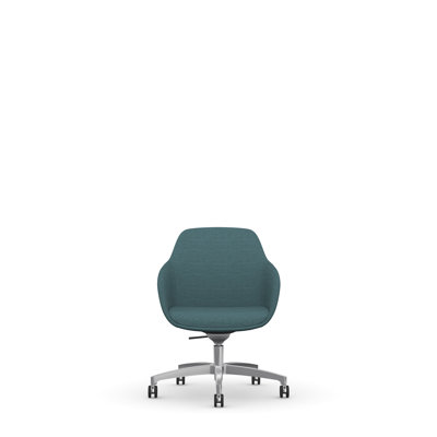 Lilly Upholstered Swivel Desk Chair from 9to5 Seating